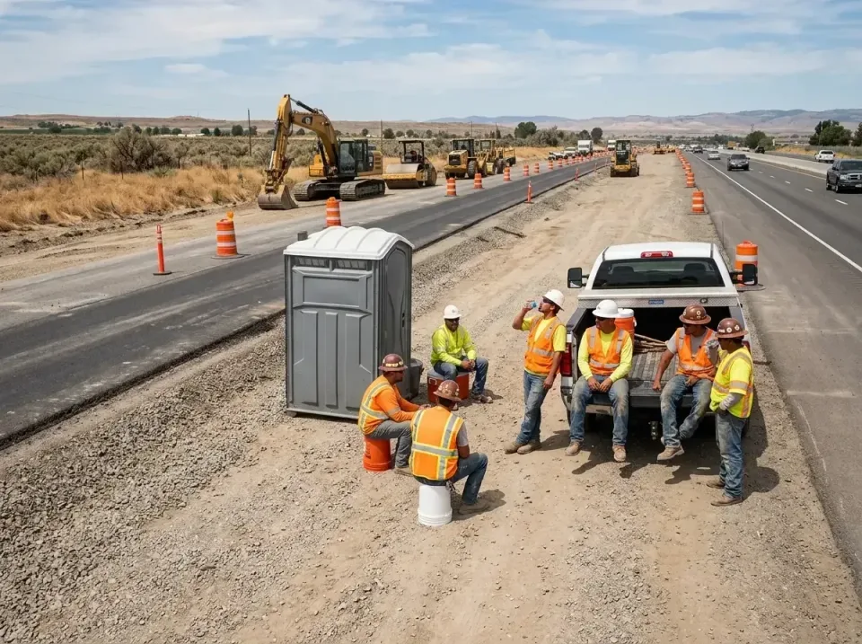 highway-road-construction-crew-007 — frequently asked questions, Porta Potty and Restroom Rentals in Crestline, CA